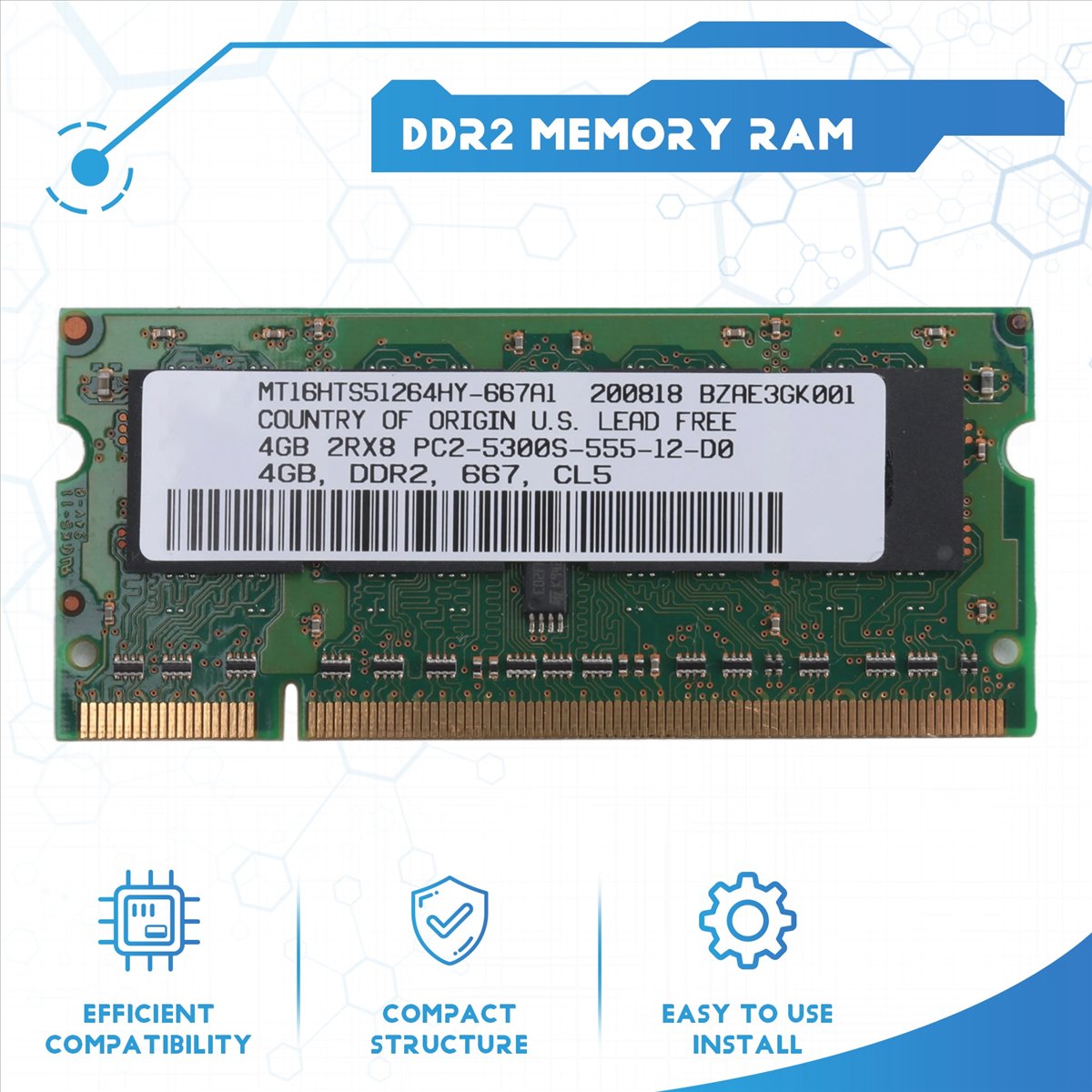 Ddr2 Ram - ABAN DDR2 4GB Dizüstü Bilgisayar Ram