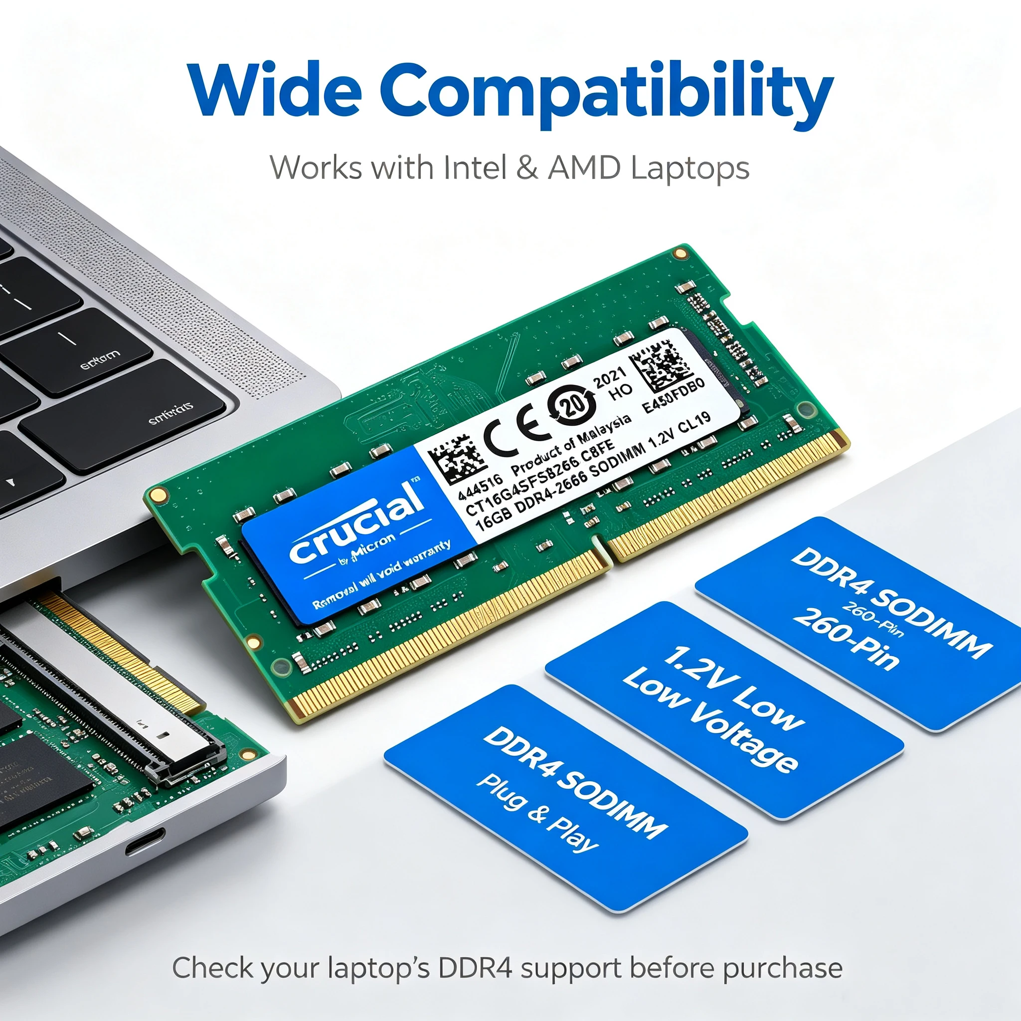 Crucial DDR4 Dizüstü Bilgisaya - Sodimm Ddr4 incelemesi ve fiyatı