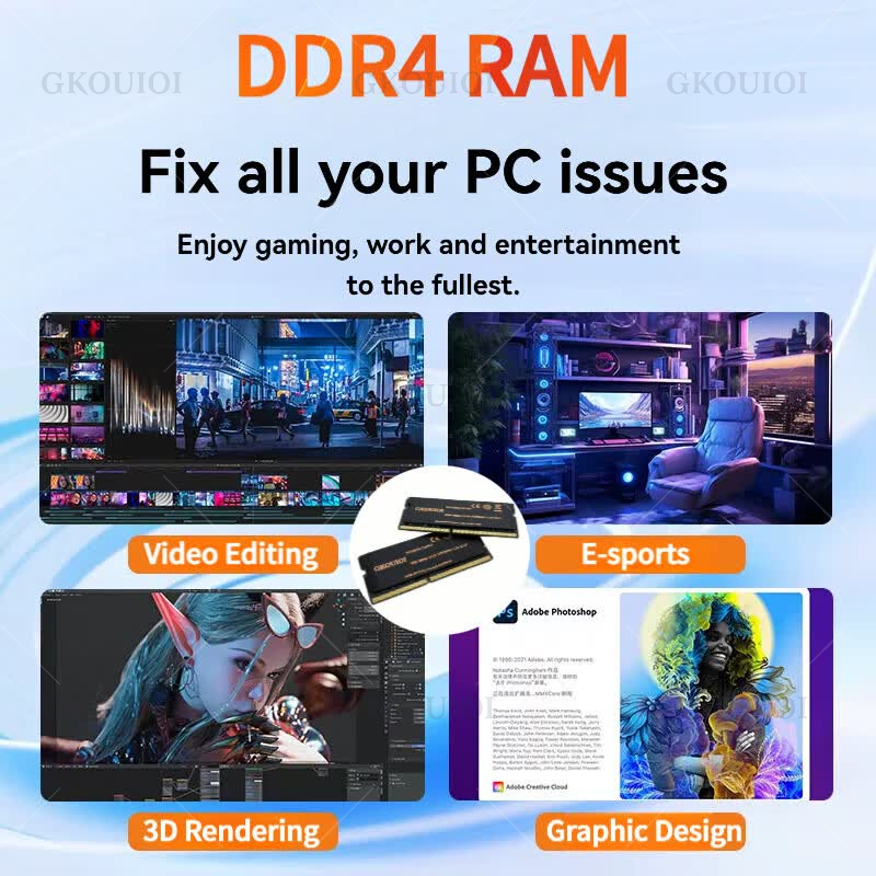 GKOUIOI DDR4 Memoria Ram 4GB 8 - Sodimm Ddr4 incelemesi ve fiyatı